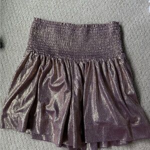 Shimmering Purple/Rose Gold Shorts - Pants store!